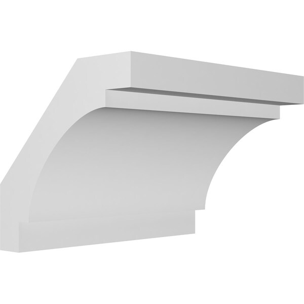 Ekena Millwork 6-in. W x 38-in. D x 38-in. H Merced Architectural Grade PVC Knee Brace BRCP06X38X38MRC - main